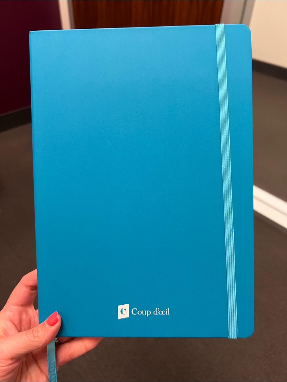 Coup d'œil Teal Hard Cover Notebook with Elastic